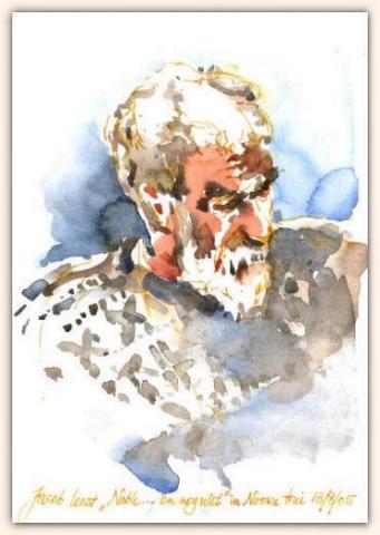 Portret, aquarel, ca. 15 x 21 cm, 2005